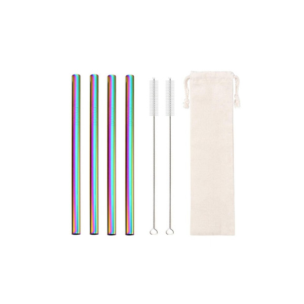 Eco-friendly Metal Boba Straw with Case & Brush