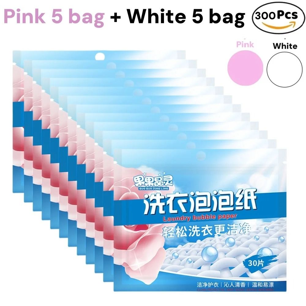 60 Piece Laundry Detergent Tablets Strong Cleaning Sheets
