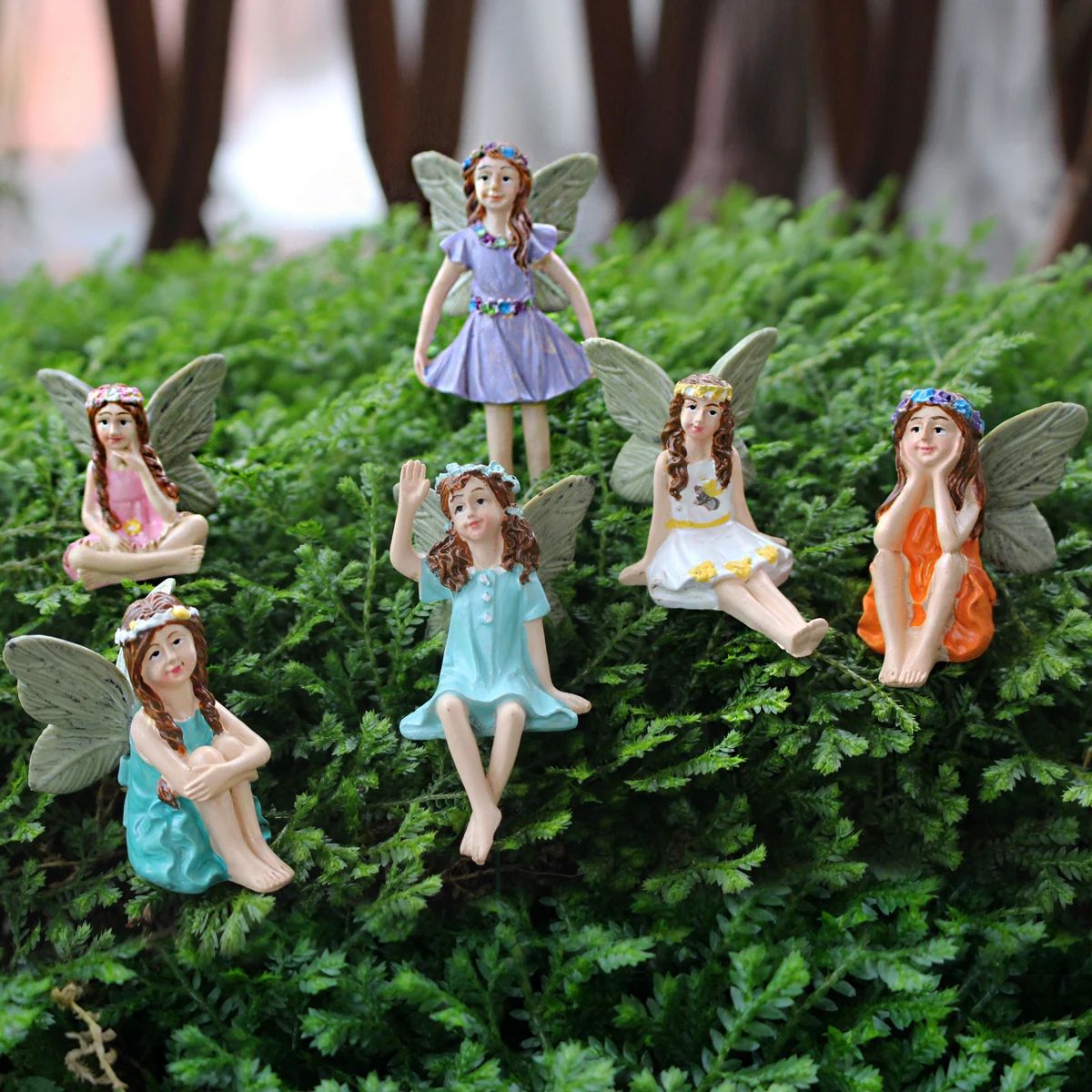 Enchanted Mini Fairy Garden Stakes Set (6 PCS)