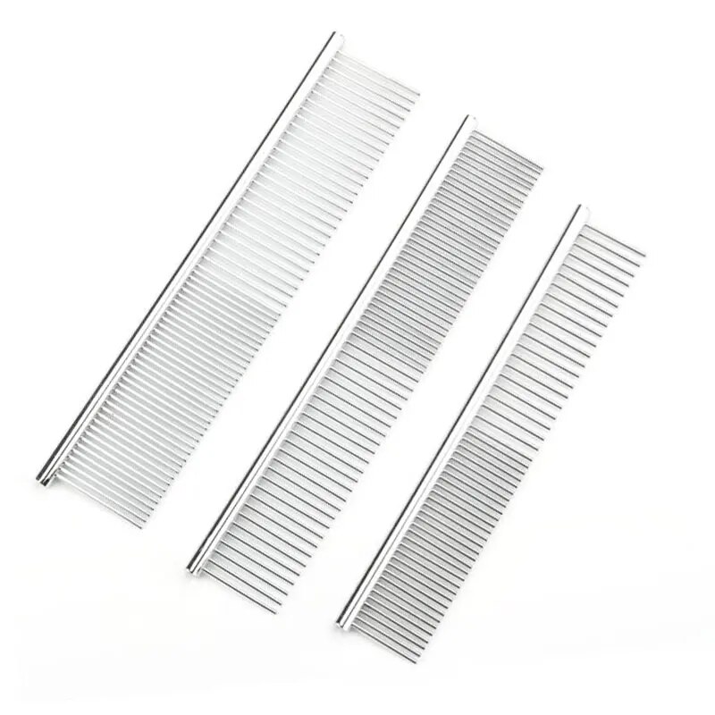 Stainless Steel Pet Grooming Comb: Remove Pet Hair Easily