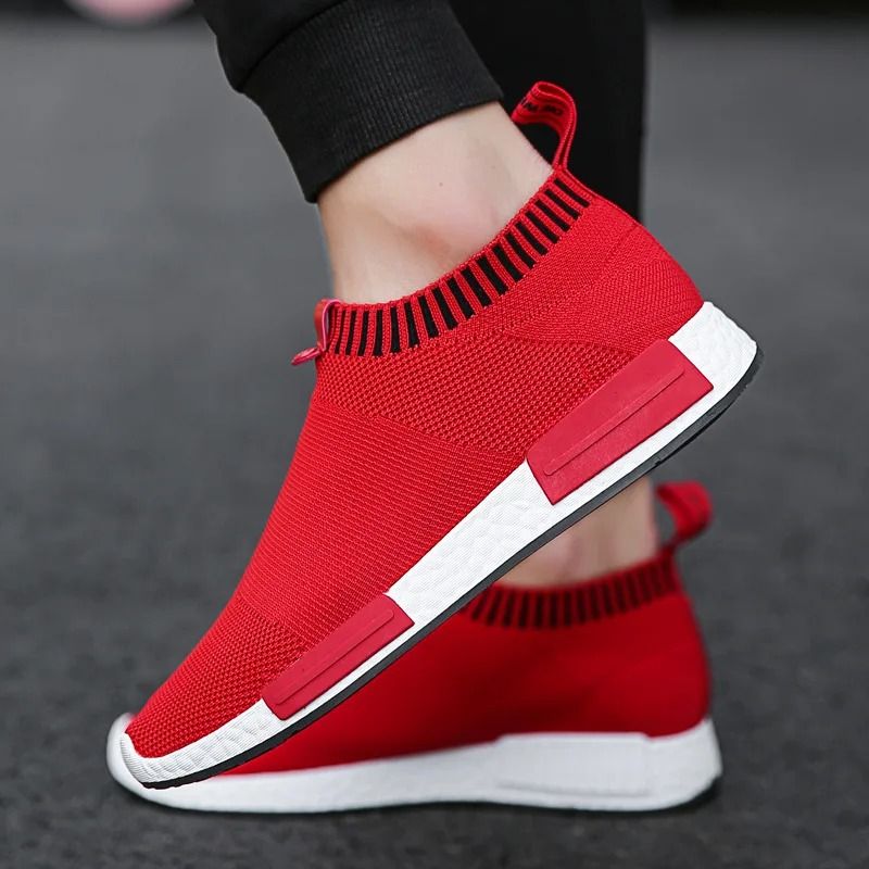 Men Casual Canvas Tooling Walking Sneakers Plus Size White