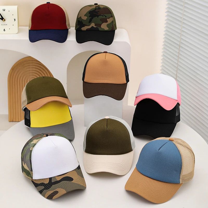 Breathable Mesh Patchwork Baseball Cap for Summer Outdoor Travel