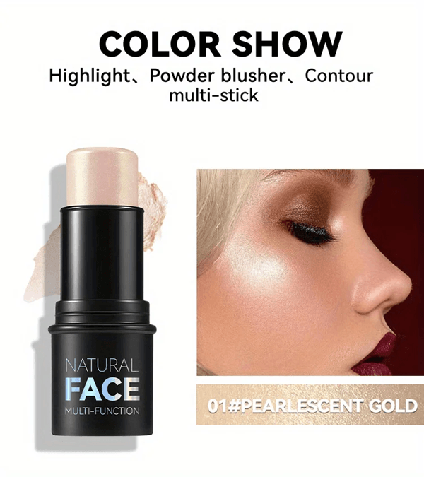 Cream Contour Stick Set with Bronzer Blush and Highlighter