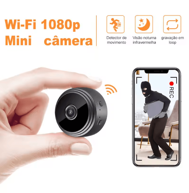 A9 Mini WiFi Security Camera – Wireless Smart Surveillance Cam with Night Vision & Motion Detection