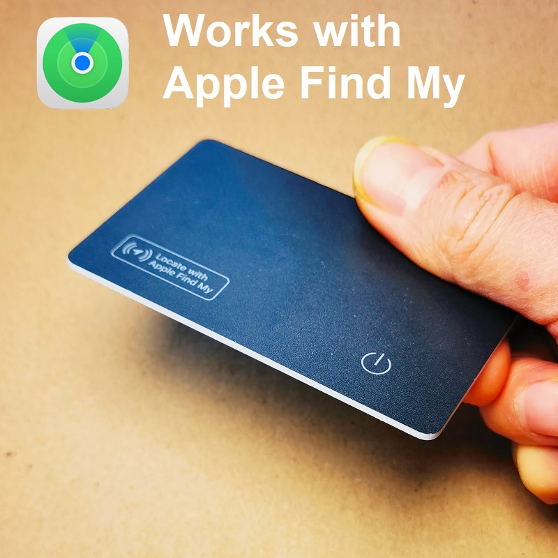 Slim Wireless Find My Tracker Card for Ultra Thin Wallet Locator with Wireless Charging