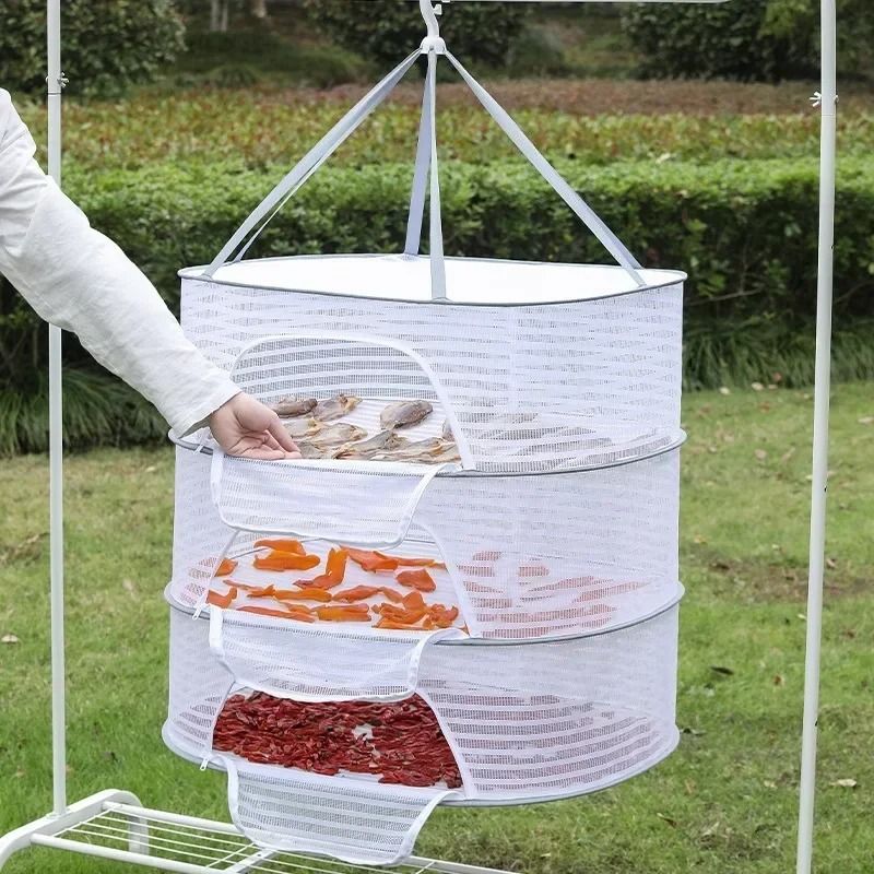 Three Layer Drying Net Anti Mosquito Fish and Food Drying Rack