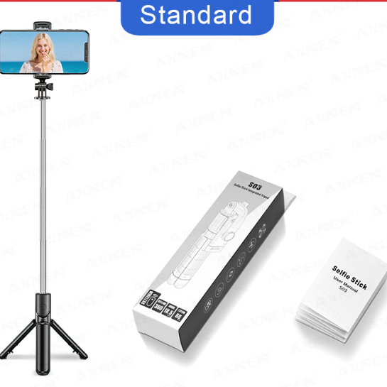 Extendable Selfie Stick Tripod Stand with Light Bluetooth Remote Live Streaming Mobile Phones