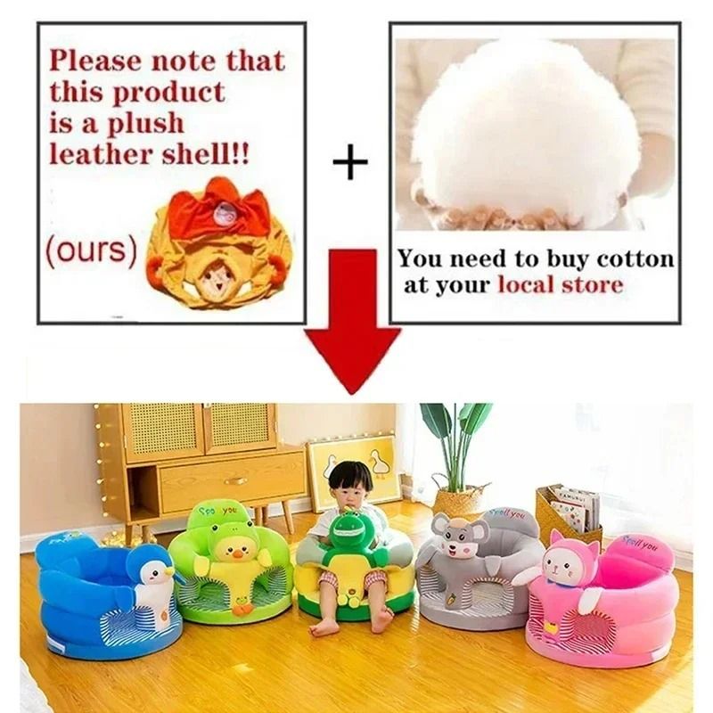 Wild-Palace Animal Plush Baby Sofa Cover