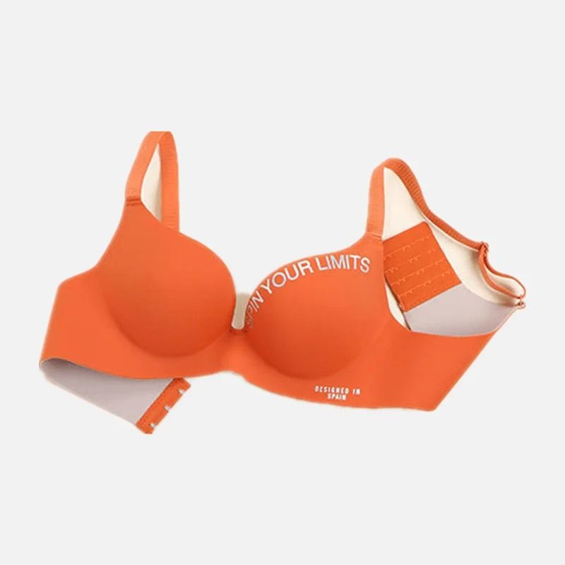 Alphabet Print Seamless Bralette