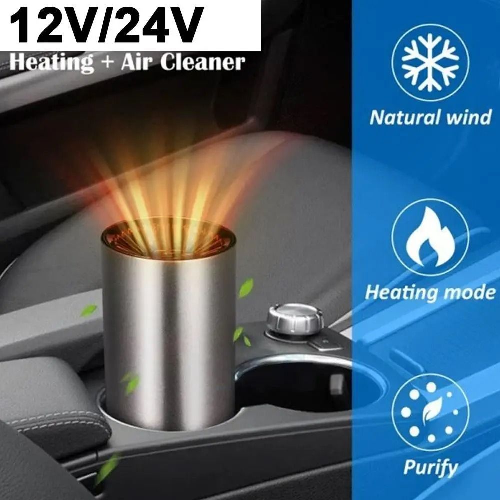 12V Portable Car Cup Heater Defogger High Power Car Heater