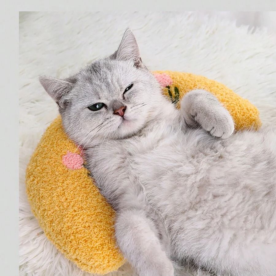 U Shaped Pet Pillow for Dogs and Cats Neck Support Deep Sleep Cushion