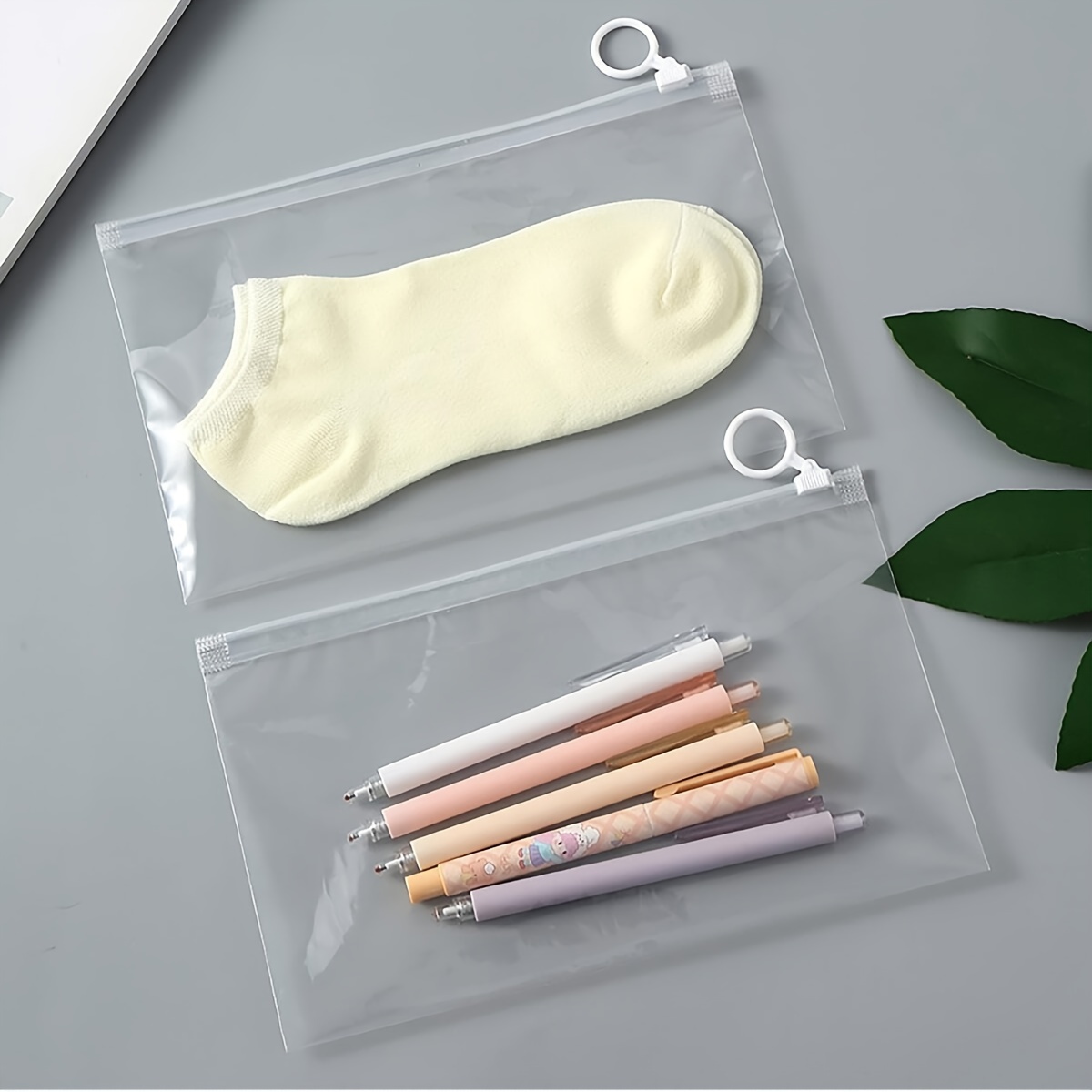 Clear Zip Lock Plastic Bags with Hang Hole | Self-Seal Transparent Poly Packaging Pouches