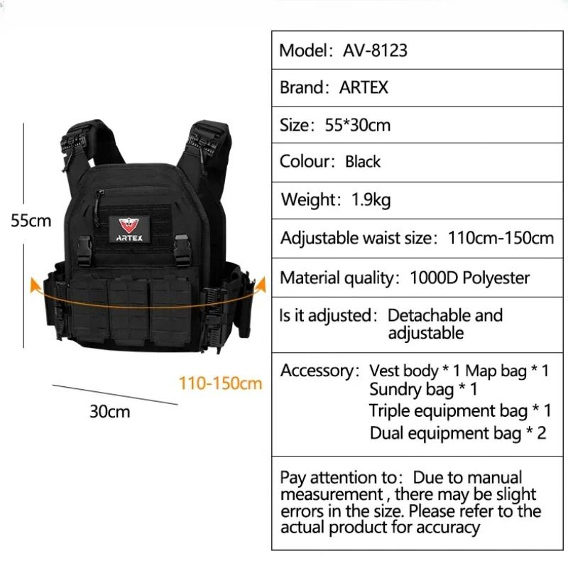 Tactical Quick-Release Laser-Cut Plate Carrier