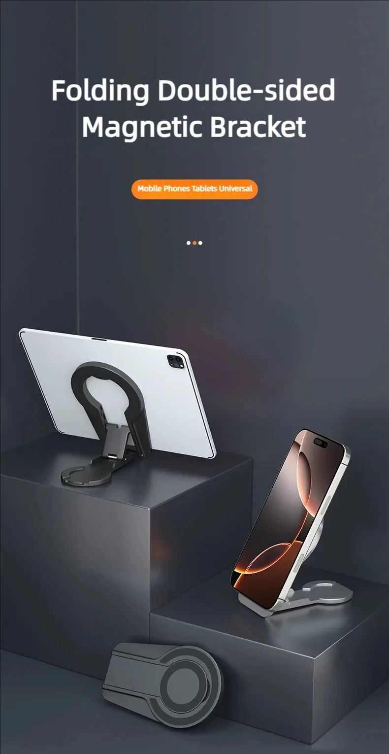 MagSafe Magnetic Phone Grip Stand Foldable Dual Holder