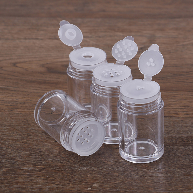 Nail Glitter Powder Container, Loose Powder Jar with Sifter, Refillable Bottle with Holes