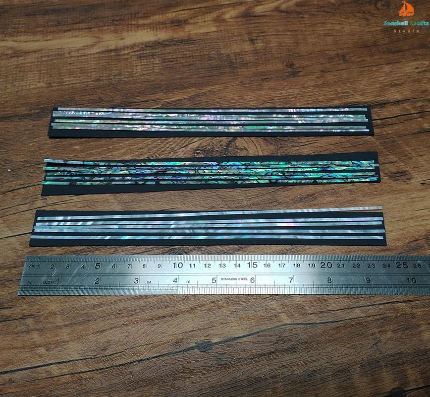 Premium Abalone Shell Inlay Strips for Guitar & Jewelry – Natural Mother of Pearl DIY Craft Material