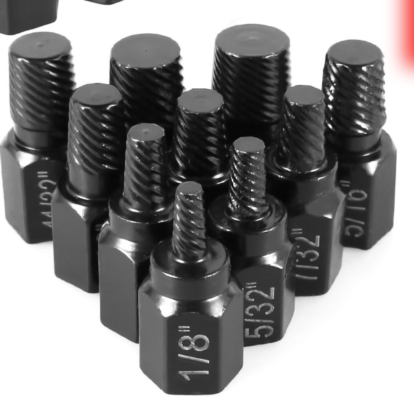 Multi Spline Screw Extractor Set, Alloy Steel Damaged Bolt Removal Tool, Easy Out Rusted Bolt Removal