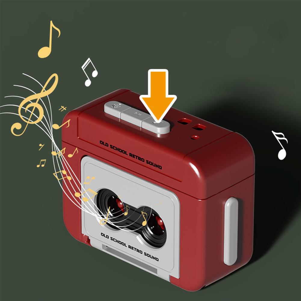 Retro Cassette Recorder Keychain Gift Mini Recordable Couple Keepsake