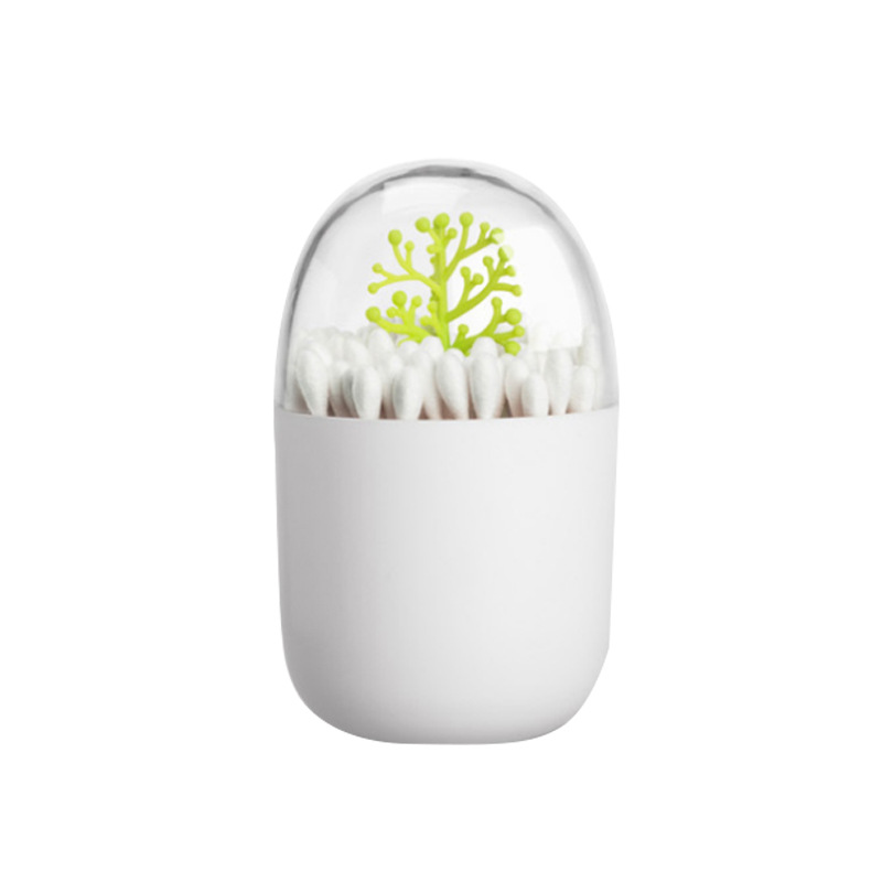 Toothpick Box, Cute Cartoon Dustproof Plastic Holder, Cotton Swab Case Dispenser
