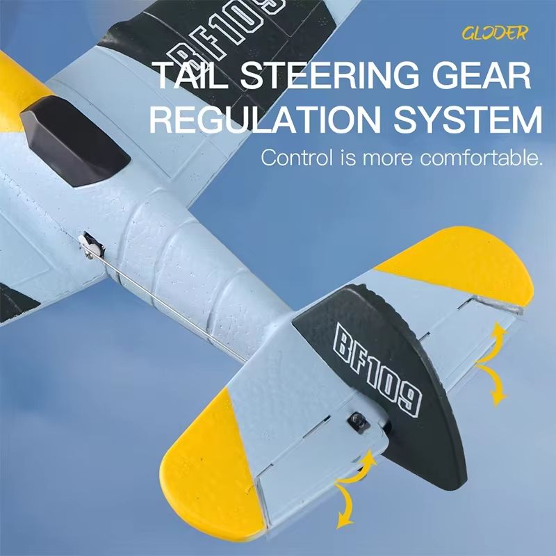 BF109 RC Airplane 2.4G EPP Foam Glider – Durable Radio-Controlled Plane for Kids & Hobbyists