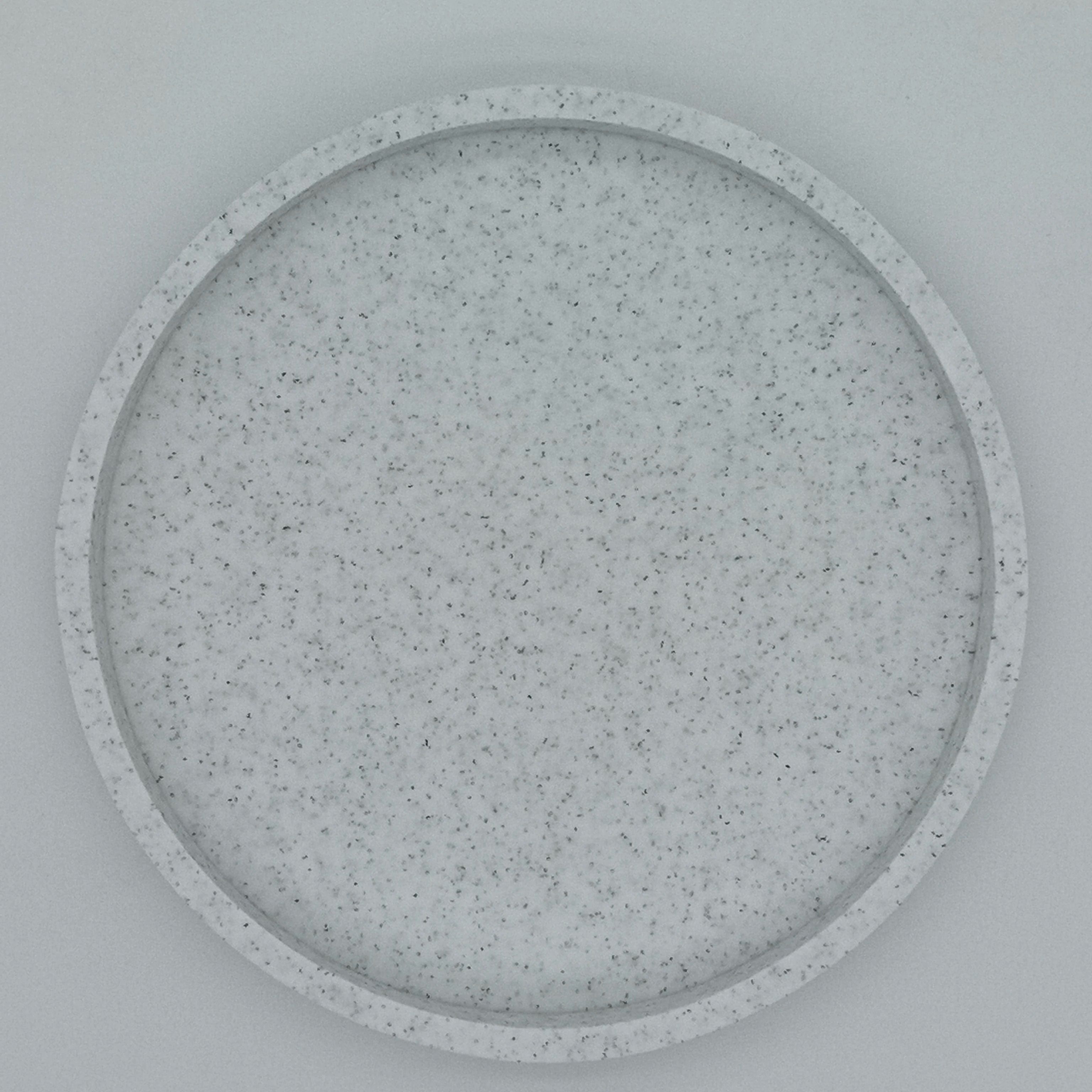 PureCircle Round Bathroom Vanity Tray Silicone Decorative Organizer