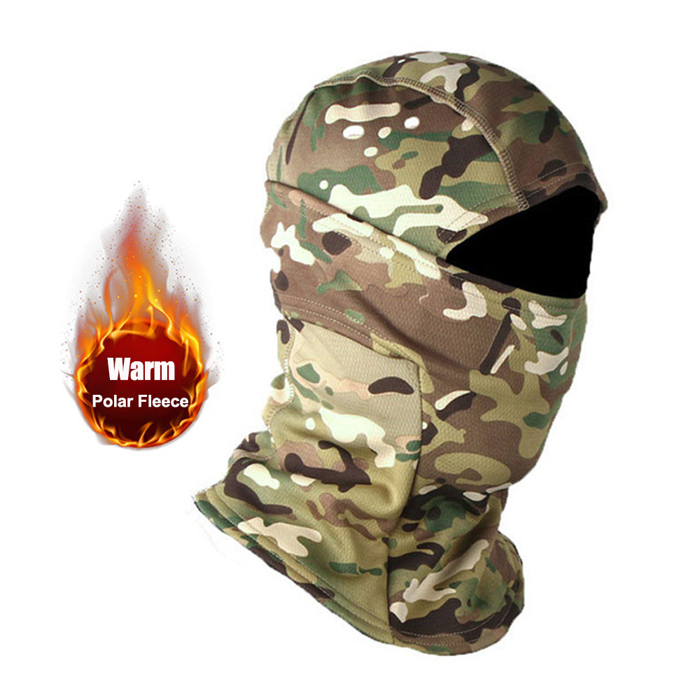Winter Fleece Balaclava Ski Mask Camouflage Full Face Protection