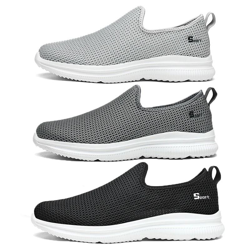 Breathable Summer Loafers Men Lightweight Casual Walking Shoes