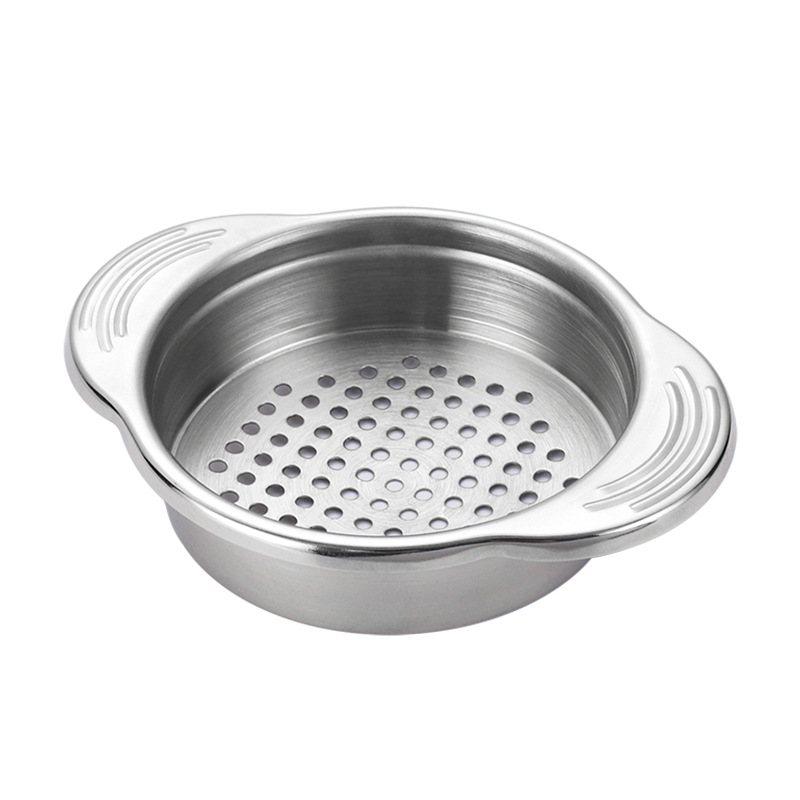 Stainless Steel Food Can Strainer Sieve, Tuna Press Lid Oil Drainer Remover, Dishwasher Safe Design