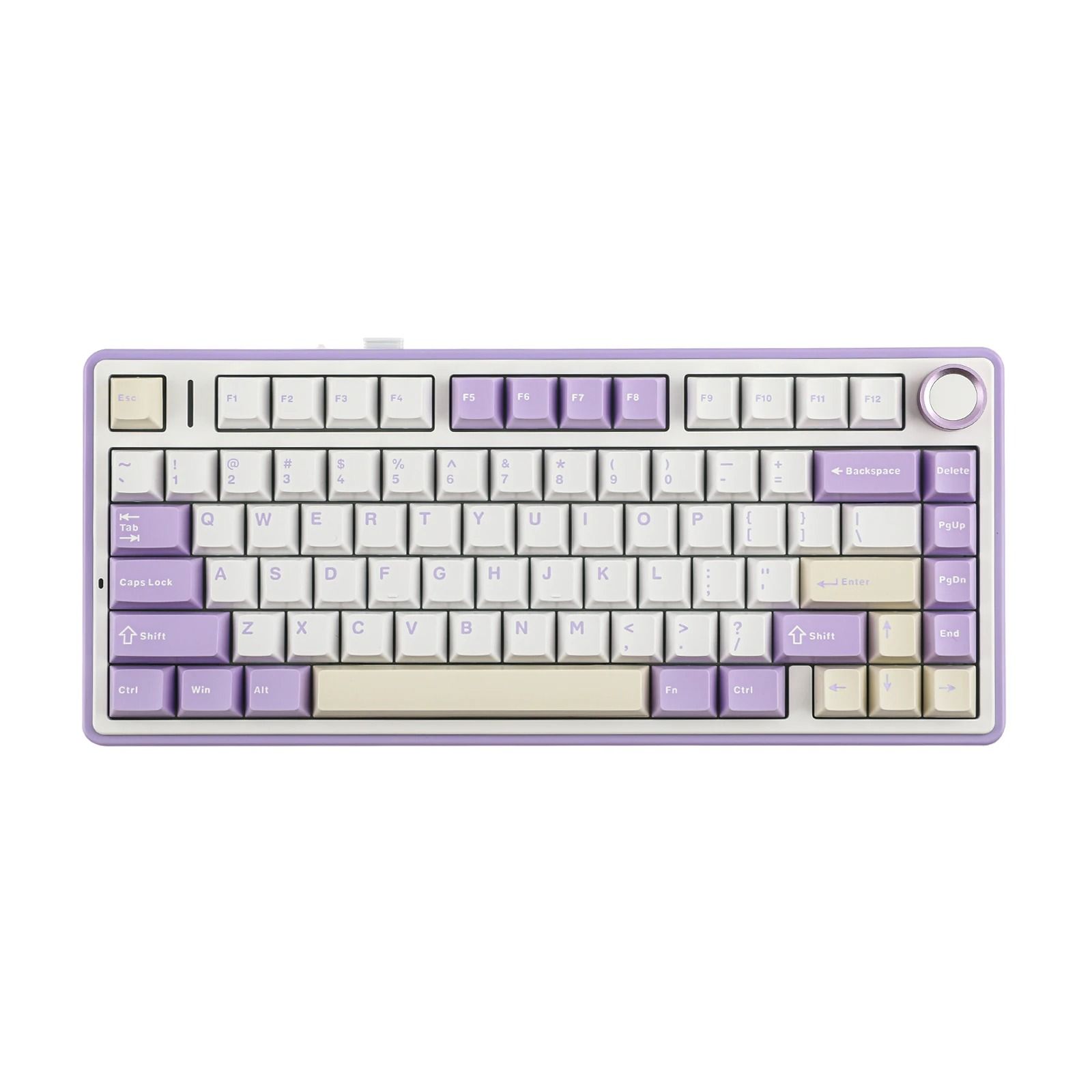 Compact Wireless RGB Keyboard with Gasket Structure and Knob Control