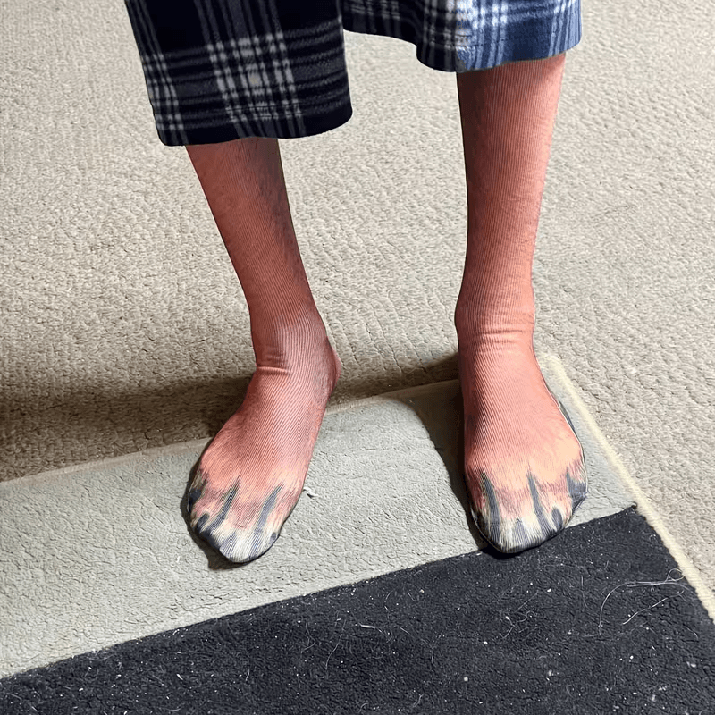 Funny Animal Paw Socks For Adults, Cozy Novelty Gift for Pet Lovers