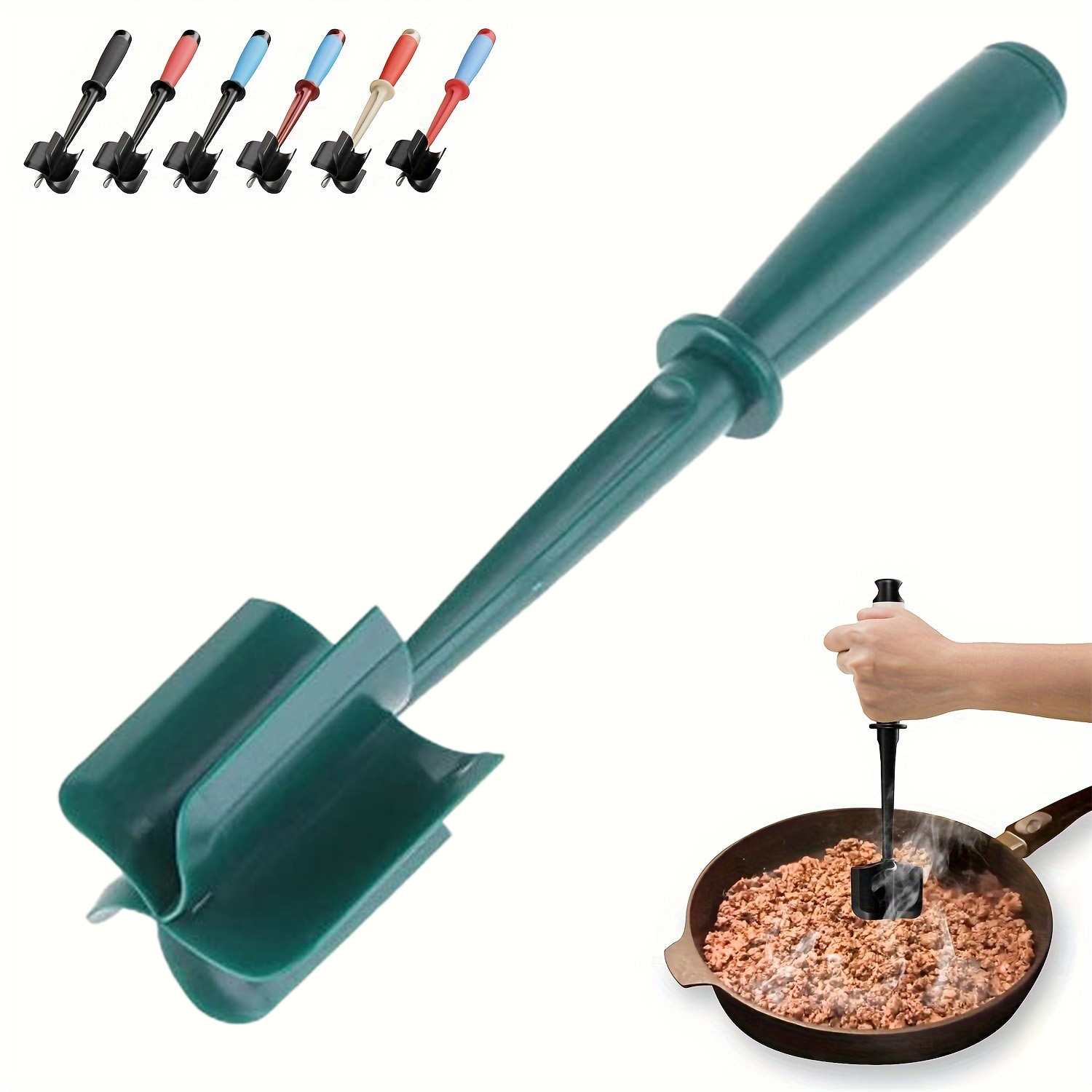 Meat Chopper & Masher Heavy Duty, Non-Stick, Dishwasher Safe