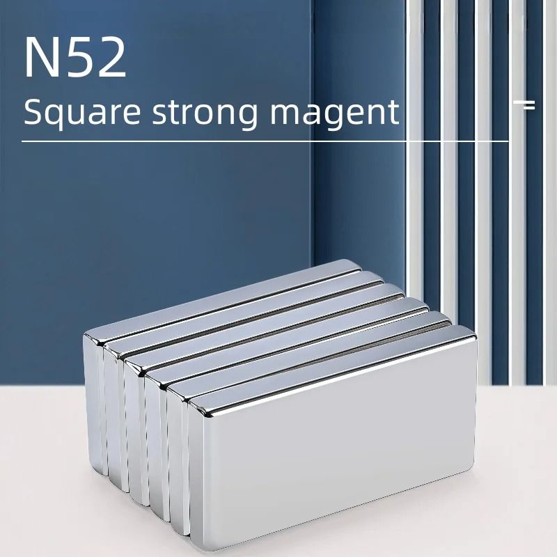 10pcs/lot N52 Square Neodymium Magnets | Ultra-Strong Rare Earth Industrial Magnets