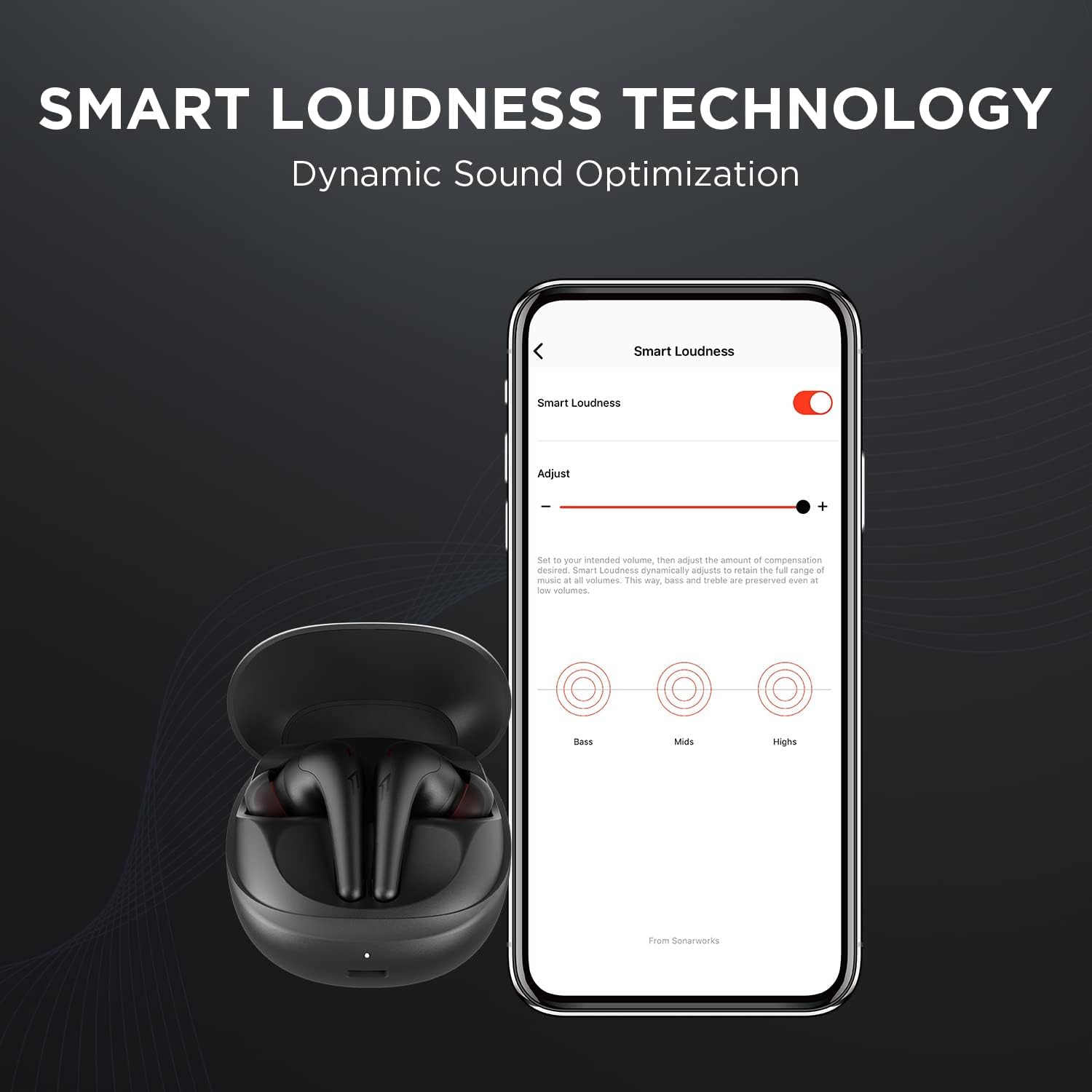 Noise Cancelling Bluetooth Earbuds with Clear Calls Wireless Charging and Extended Playtime