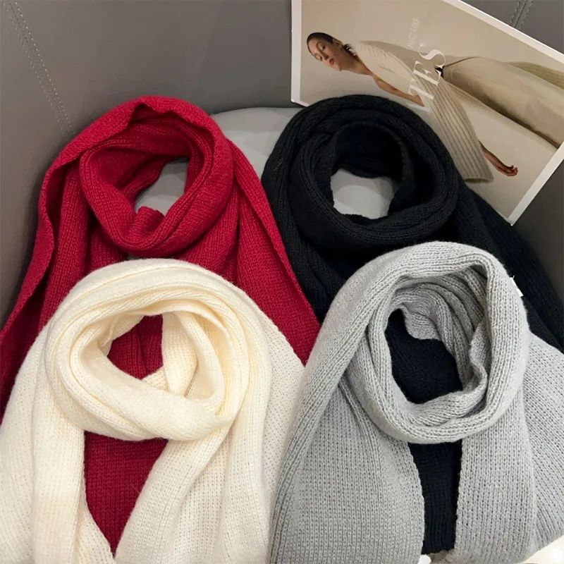 Unisex Winter Thermal Knitted Scarf