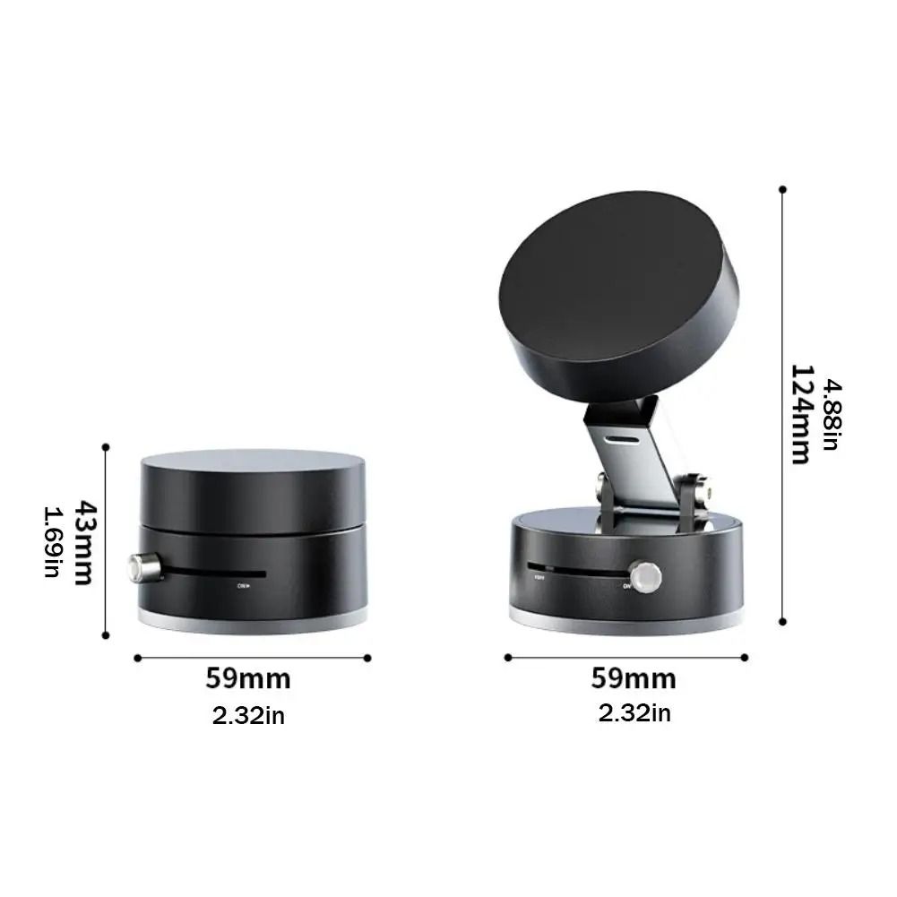Double-Sided Magnetic Suction Phone Holder – Foldable Vacuum Suction Mount