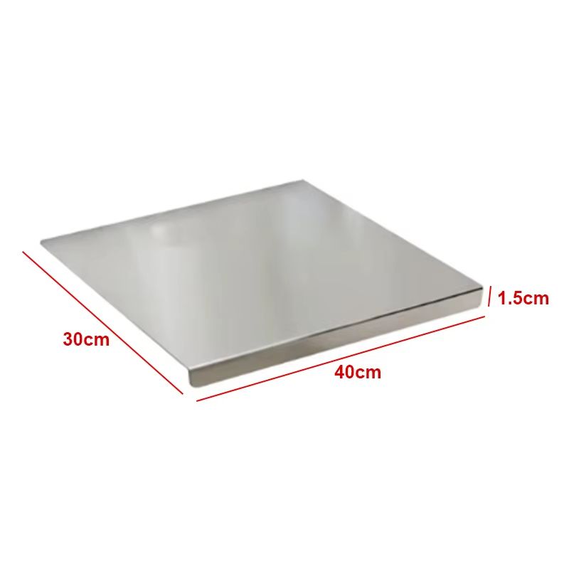 Large Stainless Steel Chopping Board – Double Panel Multifunctional Kitchen Cutting and Baking Board