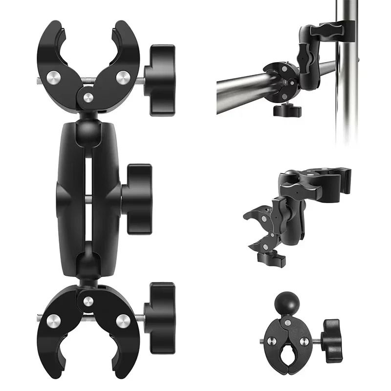 Double Clamp Camera Mount for Motorcycles and Handlebars