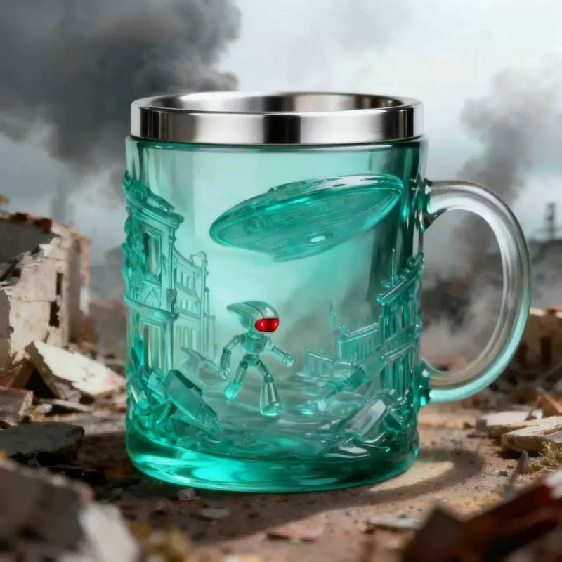 Sci-fi Mug, Coffee Cup, Resin Craft, Household Drinking Cup, Ornament Gift