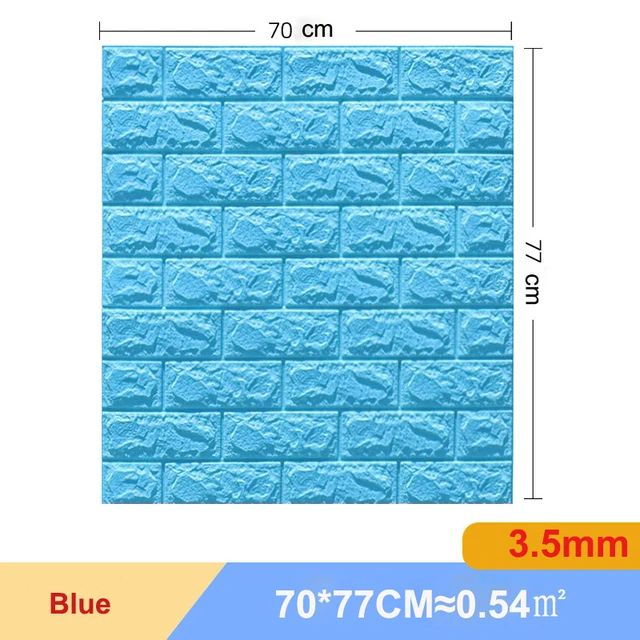 3D Brick Wall Sticker Set Self Adhesive Panels