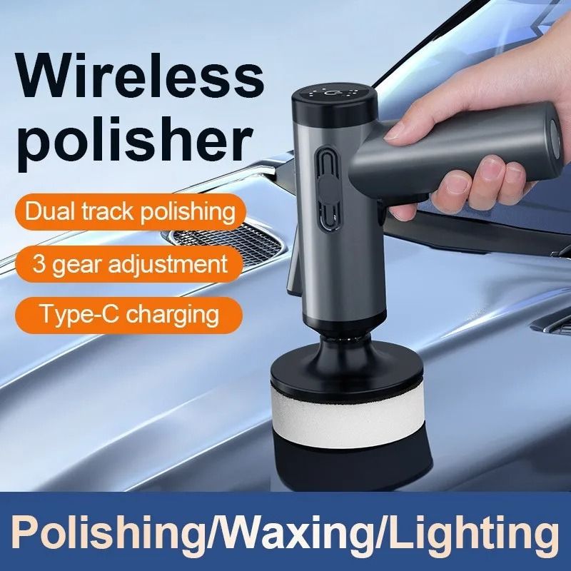 Wireless Handheld Car Polisher and Waxing Machine for Car Body Cleaning and Repair