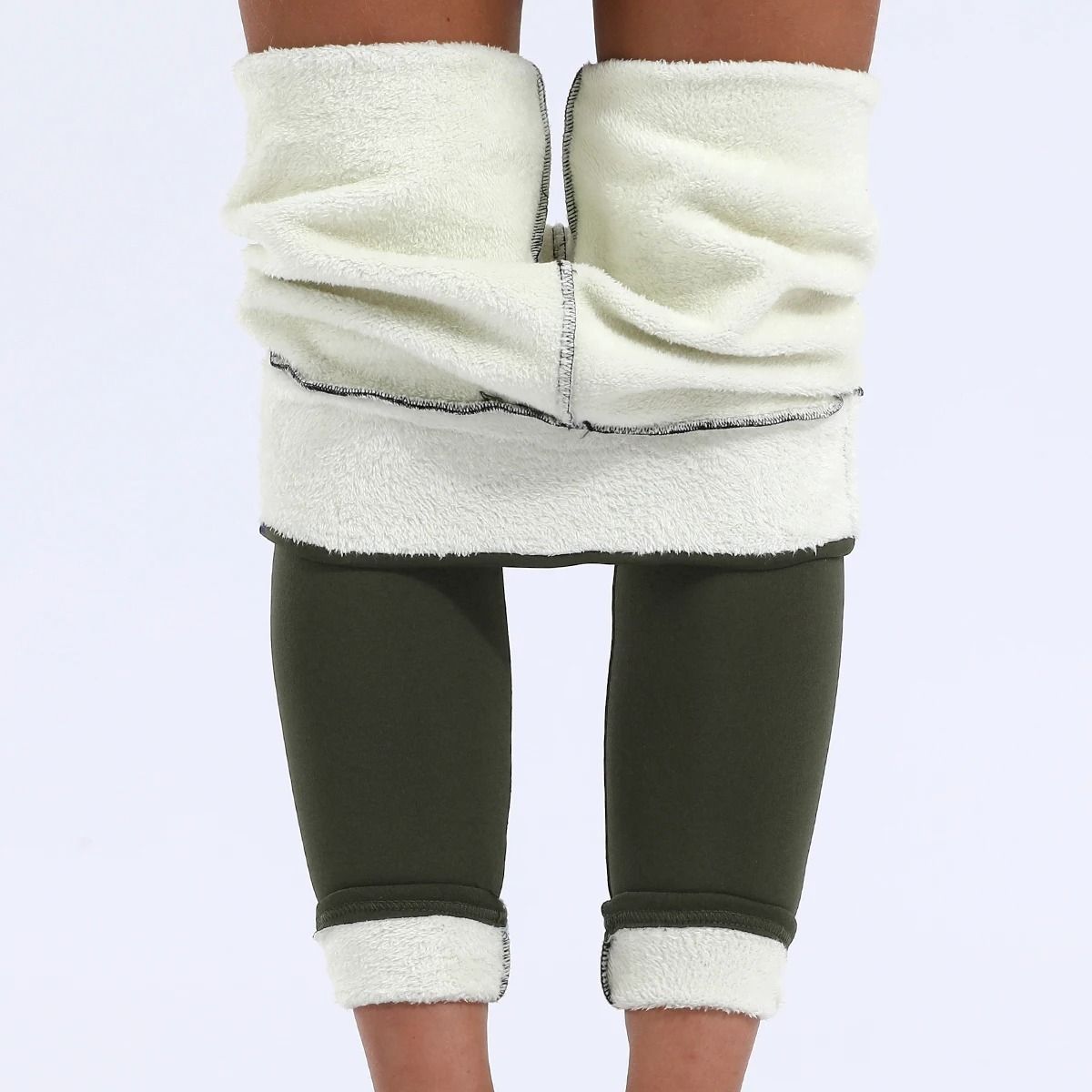 Women Velvet Winter Leggings Thick High Waist Warm Pants