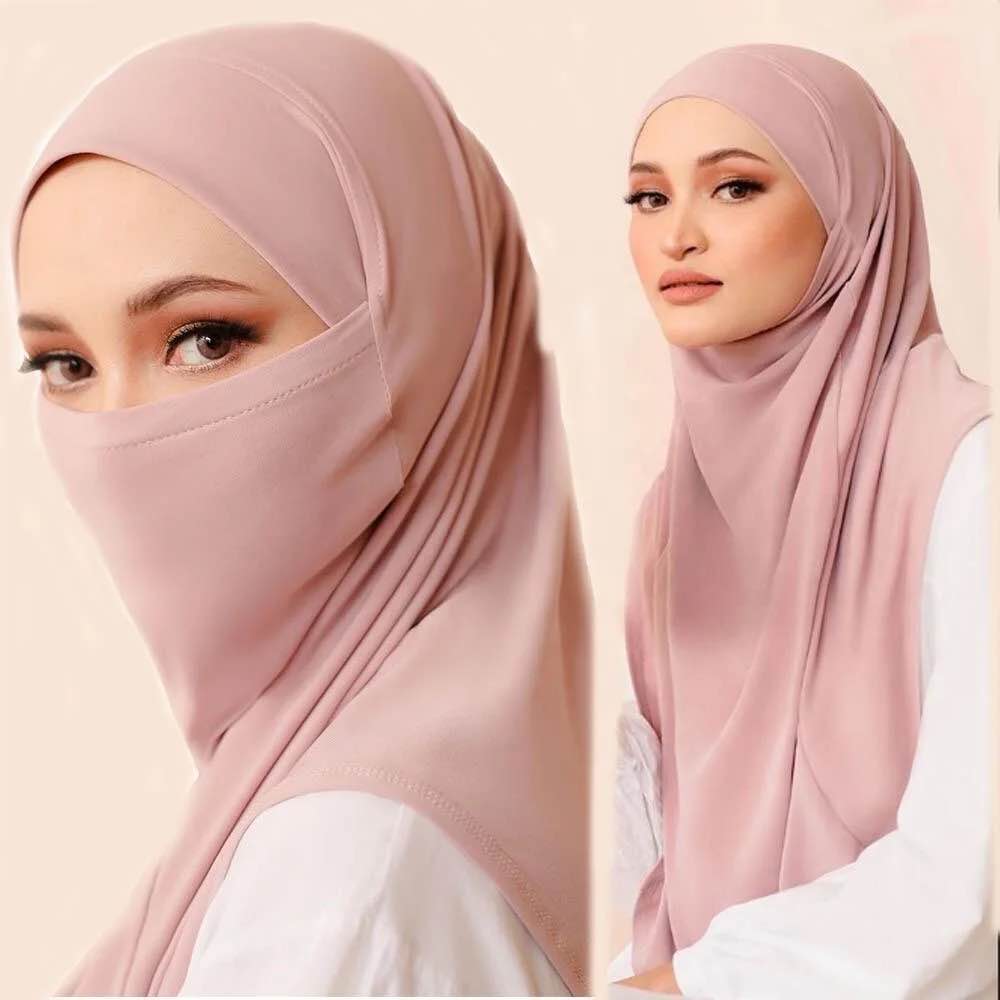 Soft Modal Instant Jersey Hijab for Women Ready to Wear Slip On Headscarf