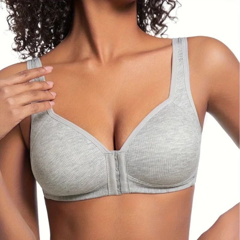 Front Closure Wireless Bra for Women Full Coverage Comfort Fit for Everyday Support