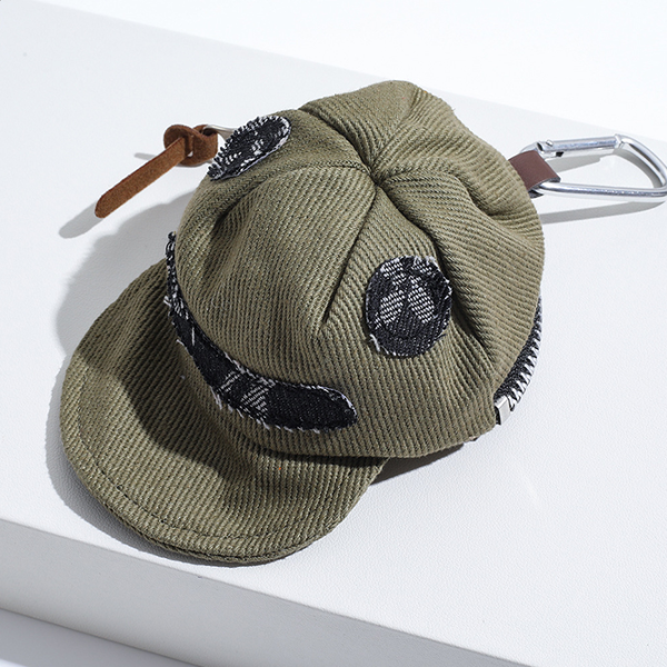 Creative Hat Shape Coin Purse Keychain Mini Wallet Earbud Case
