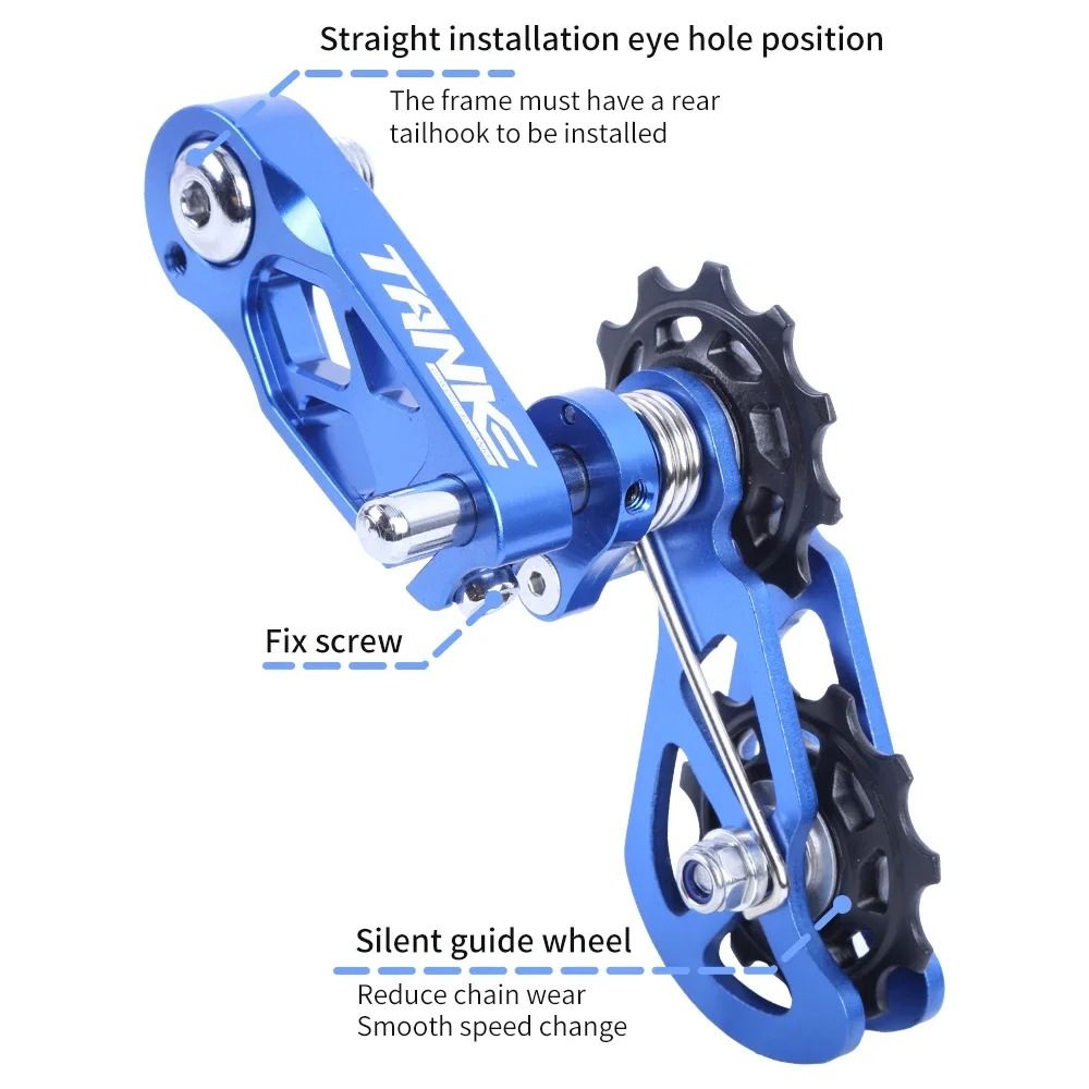 Single Speed Mountain Bike Chain Tensioner with CNC Pulley