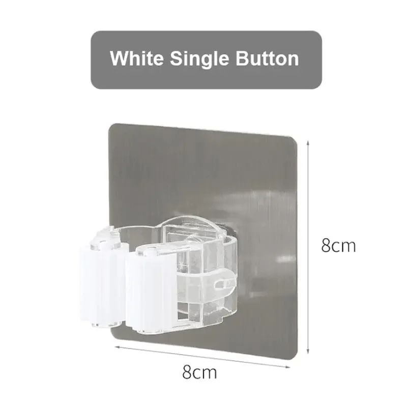 No-Drill Roller Mop & Broom Holder
