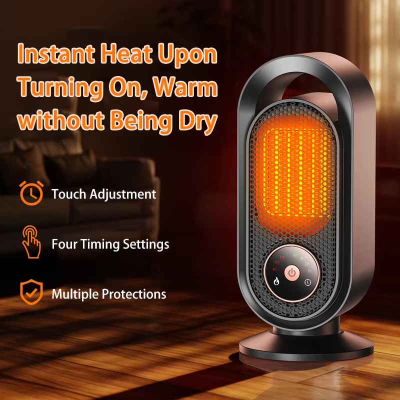 Space Heater Portable Electric Small Heater for Indoor Use, PTC Ceramic Fast Safety Heat for Desk Office Bedroom Home