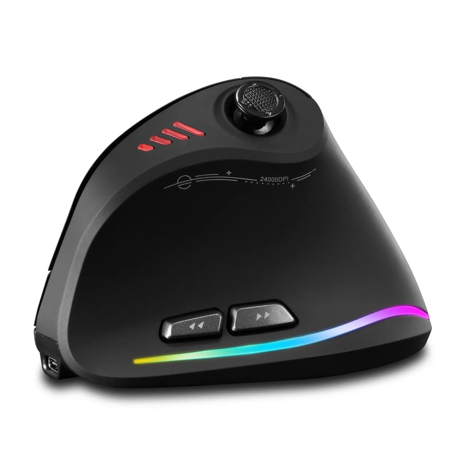 ZELOTES F18 Vertical Ergonomic Wireless Gaming Mouse with Bluetooth High DPI Control