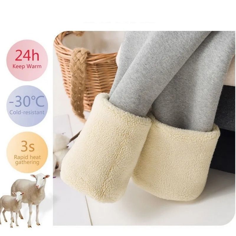 High Waist Fleece Lined Winter Leggings with Pocket and Butt Lift