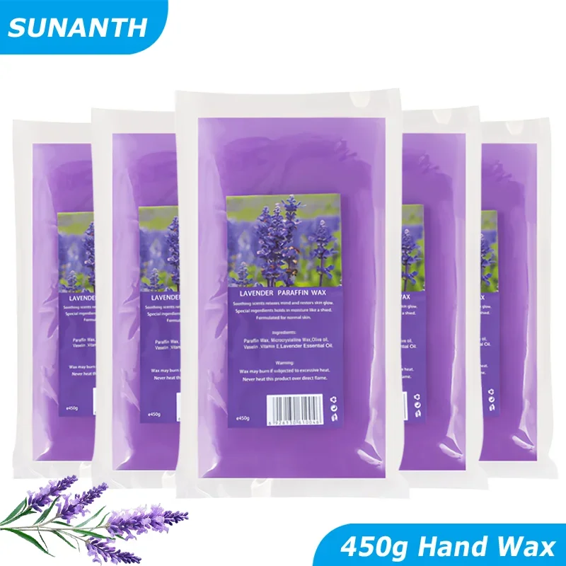 Professional Paraffin Wax Refill, 200g 450g Spa Moisturizing Hand Foot Care Beauty Wax, for Wax Heater Machine, Softens